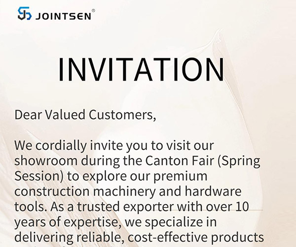 Guangzhou Jointsen Trading Co., Ltd. partecipa alla Canton Fair (primavera), ti invita sinceramente a visitare!